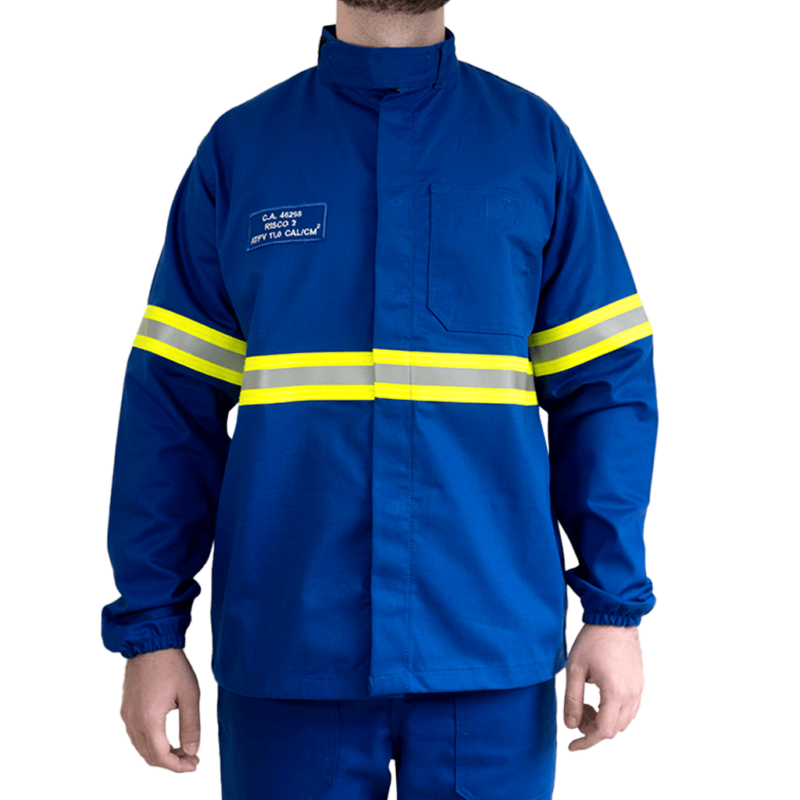 Camisa Eletricista Risco II Azul Royal CA 44.108