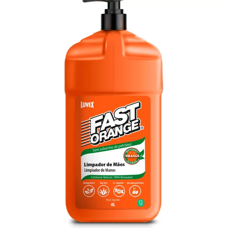 Creme Limpa Mãos Luvex Fast Orange