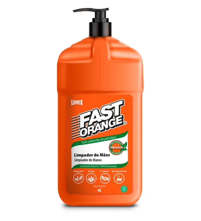 Creme Limpa Mãos Luvex Fast Orange